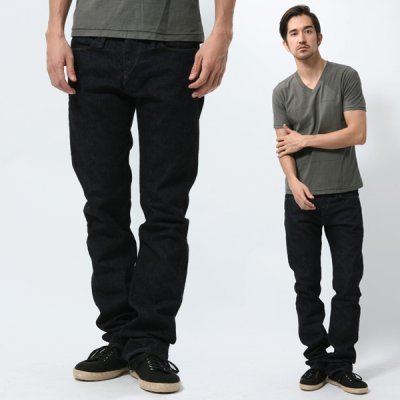SAN JOAQUIN SALVAGE DENIM/WARM WATER WASH IVY STRAP INDIGO JEANS