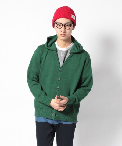 KNIT　HOODY　CARDIGAN