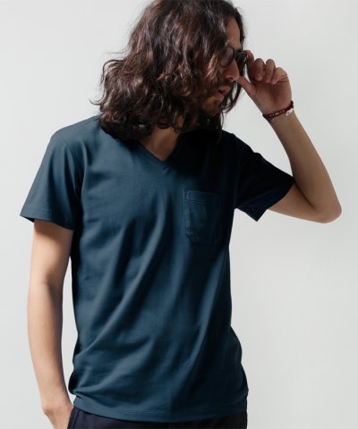 【汗が染みません】Anti　Soaked　V‐neck　T