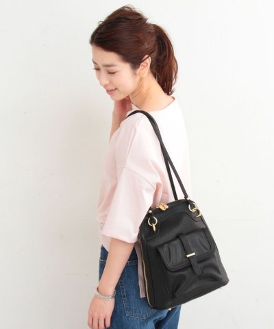 BYSF　フェイクレザー2ウェイリュック