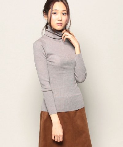 super　fine　wool　rib　pullover