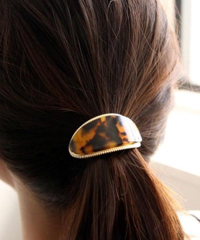 ゴールドフレームべっ甲ヘアゴム