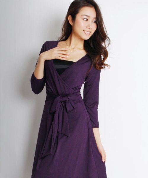 セール カシュクールジャージーワンピース マーサ Martha Magaseek