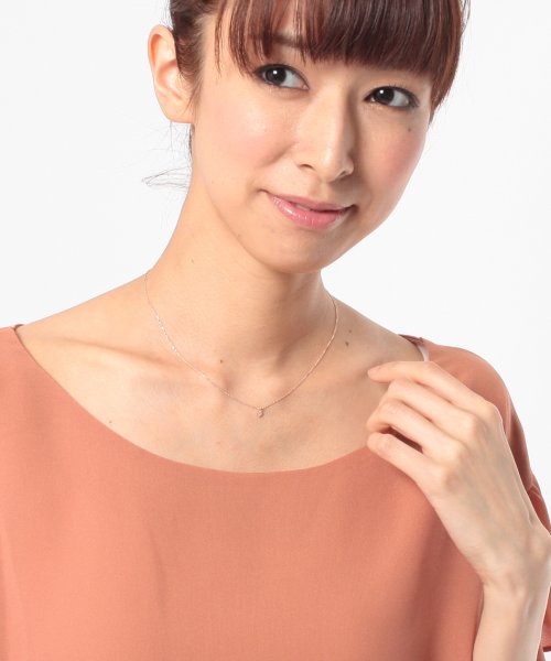 K10PGダイヤモンドネックレス 