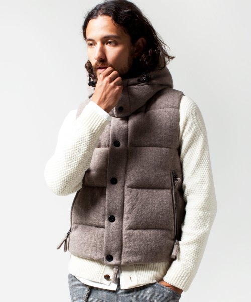 Nano Universe 西川ダウンウールベスト ナノ ユニバース Nano Universe Magaseek