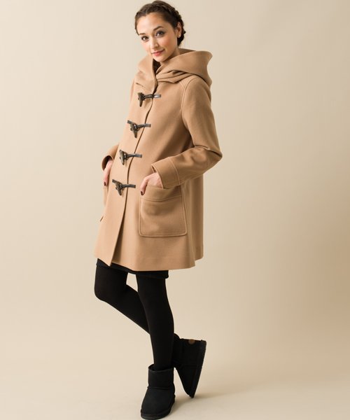 Net限定 Gt Bigフード Aライン ダッフルコート グリーンレーベルリラクシング Green Label Relaxing Magaseek