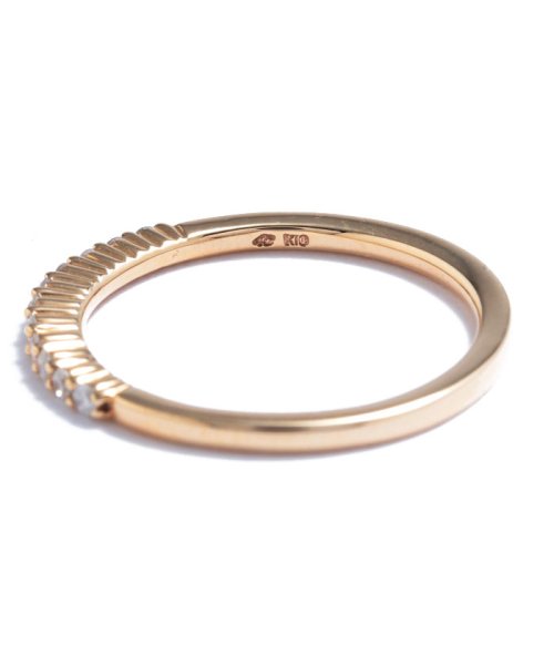 K10イエローゴールドダイヤモンドリング 