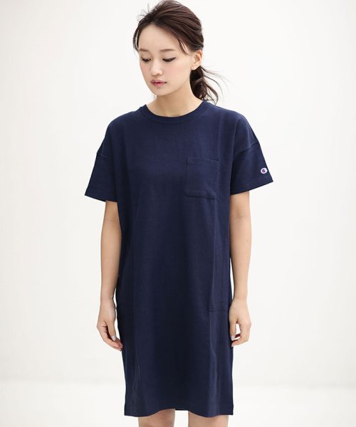 nano・universe(ナノ・ユニバース)/【追加生産決定！】Champion/NU別注　REVERSE　WEAVE　POCKET　T‐SHIRT　ワンピース/img05