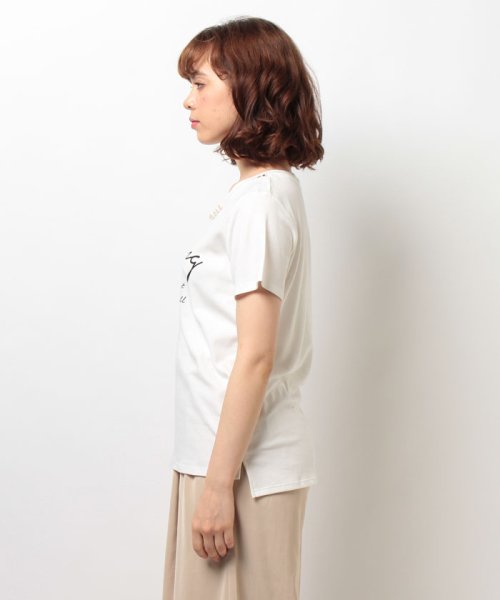 Bou Jeloud(ブージュルード)/パールネックレス付ロゴTシャツ/img01
