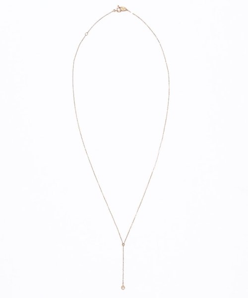 【K10】ロングY字ダイヤモンドネックレス アクセサリー JS2230858827(17204円)
