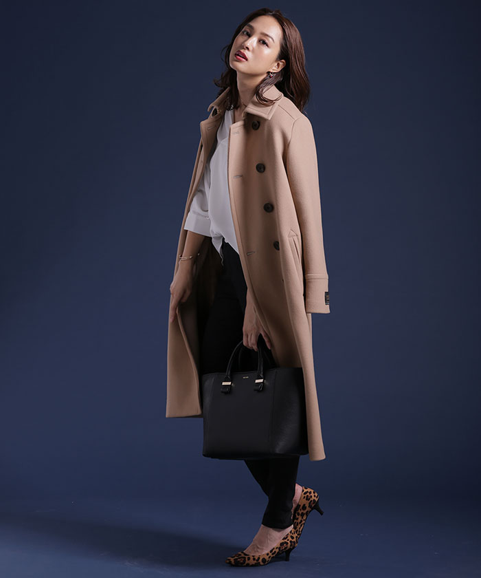 【CLASSY.　1月号掲載】【Oggi　11月号掲載】　BIBYE　ダブルボタンコート