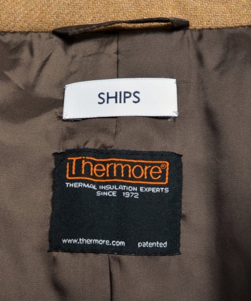 SHIPS MEN(シップス　メン)/SC: 高機能中綿"Thermore(R)"使用 ウール/キルト チェスターコート/img09