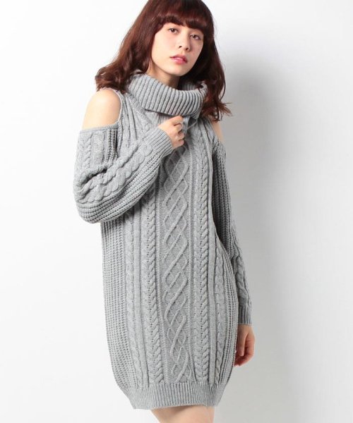 セール ケーブル肩あきknit ワンピース イング Ingni Magaseek セール ケーブル肩あきknit ワンピース イング Ingni Magaseek