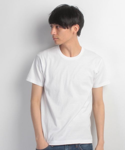 JEANS MATE(ジーンズメイト)/【HANES】JAPAN　FIT　CREW　WHITE/img01