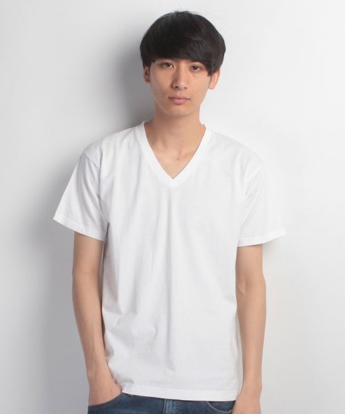 JEANS MATE(ジーンズメイト)/【HANES】JAPAN　FIT　V　WHITE/img01