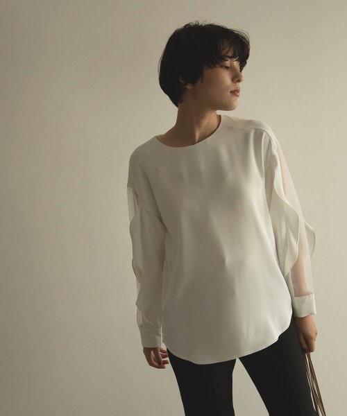 marjour(マージュール)/SEE　THROUGH　SLEEVE　BLOUSE/img08