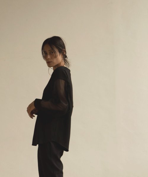 marjour(マージュール)/SEE　THROUGH　SLEEVE　BLOUSE/img13