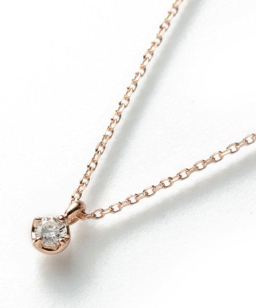 K10PGダイヤモンドネックレス 