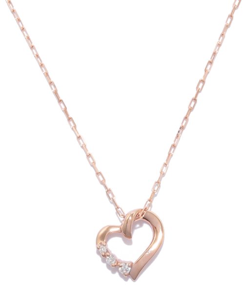 K10ピンクゴールドネックレス 