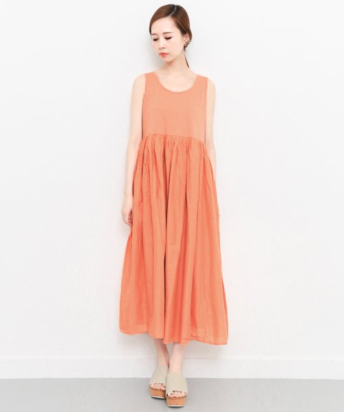 セール ギャザータンクマキシワンピース ケービーエフ Kbf Magaseek