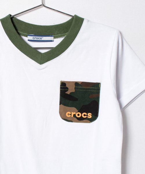 crocs(KIDS WEAR)(クロックス（キッズウェア）)/柄ポケットVネックTシャツ/img16