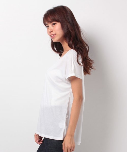 BENETTON (women)(ベネトン（レディース）)/ループロゴコットンUネックワイドTシャツ・カットソー/img01