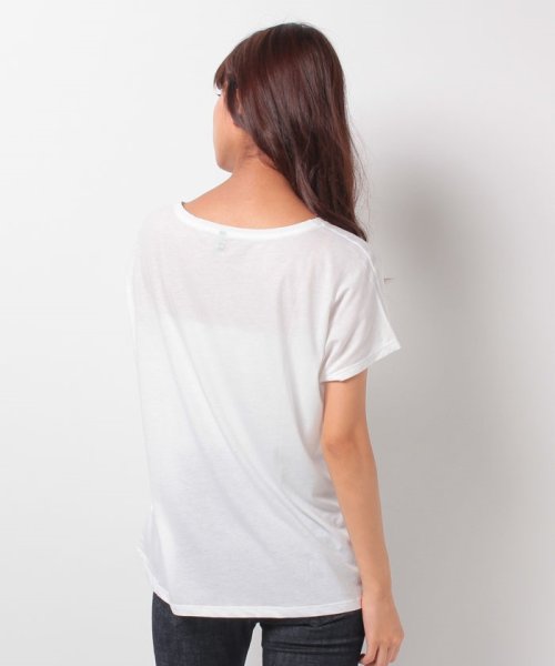 BENETTON (women)(ベネトン（レディース）)/ループロゴコットンUネックワイドTシャツ・カットソー/img02