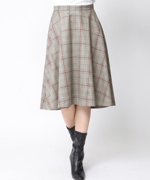 QUEENS COURT(クイーンズコート)/【レセプション限定】CHECK ME SKIRT/img01