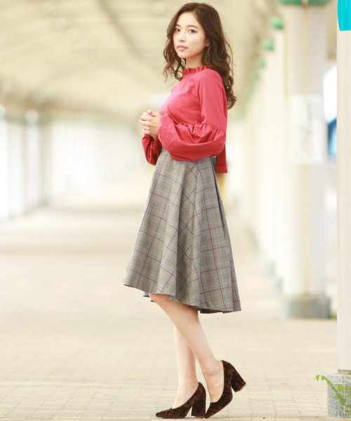 QUEENS COURT(クイーンズコート)/【レセプション限定】CHECK ME SKIRT/img07