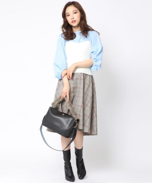 QUEENS COURT(クイーンズコート)/【レセプション限定】CHECK ME SKIRT/img08
