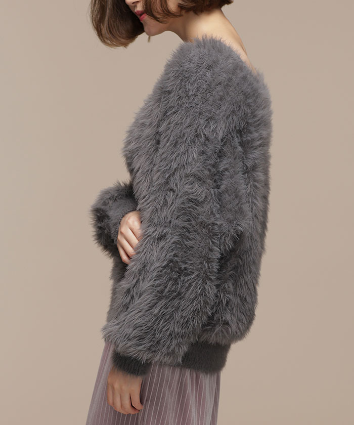 zoey ostrich feather jacket