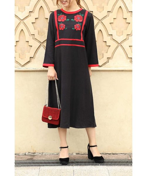 セール 刺しゅうワンピース ローズバッド Rose Bud Magaseek