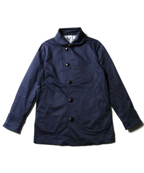 メンズ コート メンズファッション 秋 春 ストレッチ サテン ツイル ショールカラー コート Spu スプ ミドル丈 ザ カジュアル The Casual Magaseek