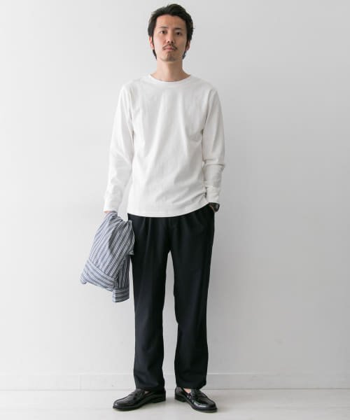 URBAN RESEARCH Sonny Label：ストレッチフライスロングTシャツ　画像1