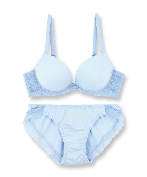 fran de lingerie(フランデランジェリー)/Nudy PushUP －smooth－ ヌーディープッシュアップスムース ブラ＆ショーツセット B65－G75カップ/img05