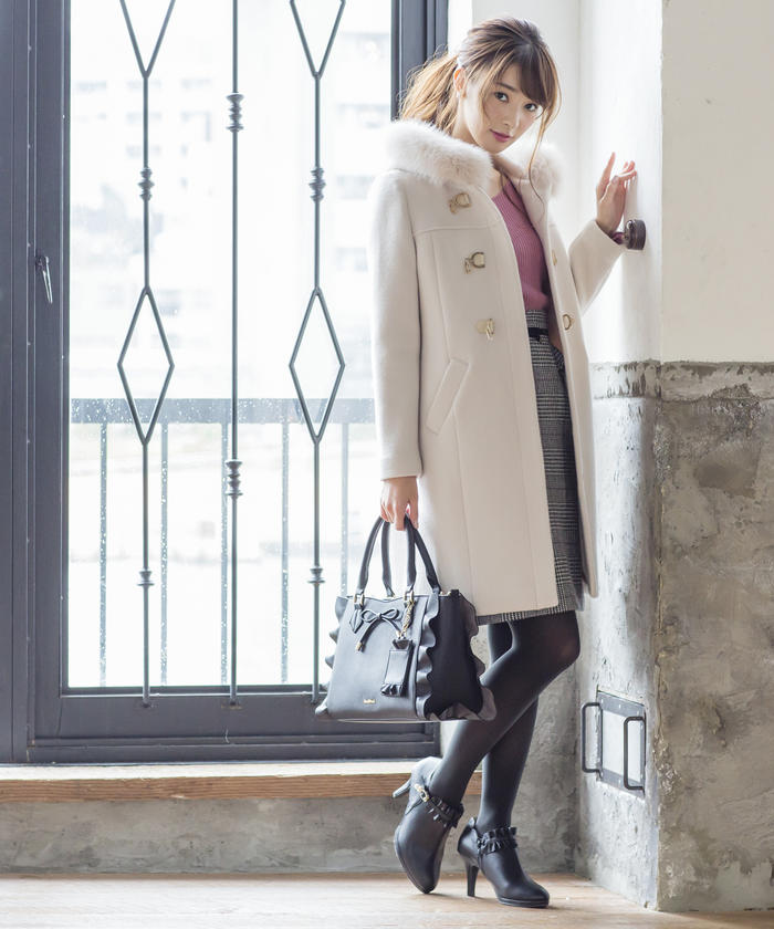 値下げ ショートビットダッフルコート 美品☆ミッシュマッシュ 