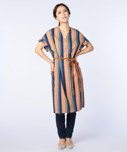 セール Ne Quittez Pas ヌキテパ ストライプワンピース ノーリーズ Nolley S Magaseek