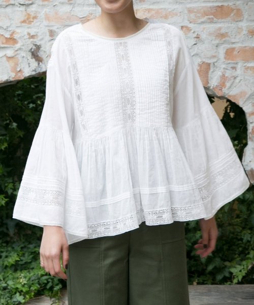 URBAN RESEARCH(アーバンリサーチ)/ne Quittez pas　LACE/VOIL V NECK TOP/img03