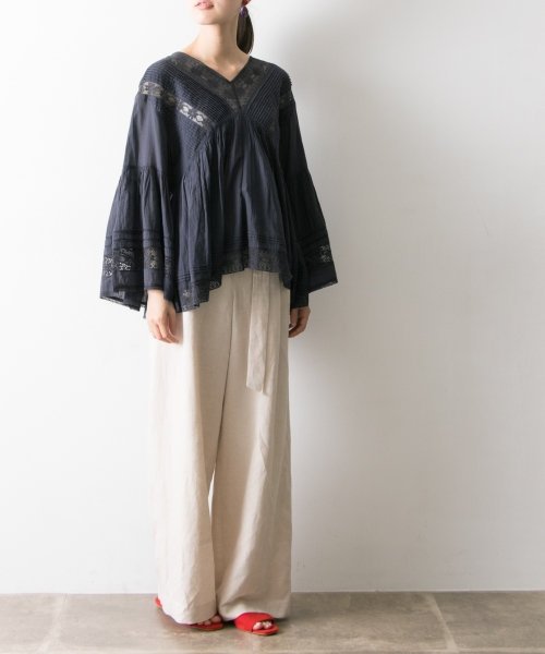 URBAN RESEARCH(アーバンリサーチ)/ne Quittez pas　LACE/VOIL V NECK TOP/img09