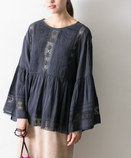URBAN RESEARCH(アーバンリサーチ)/ne Quittez pas　LACE/VOIL V NECK TOP/img10