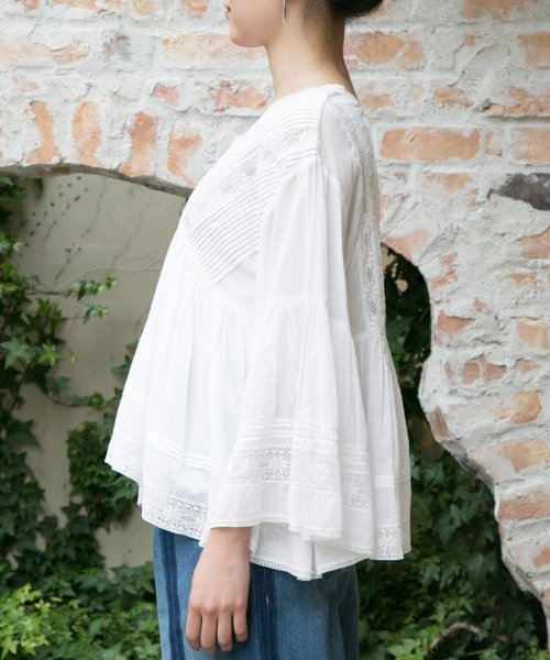 URBAN RESEARCH(アーバンリサーチ)/ne Quittez pas　LACE/VOIL V NECK TOP/img13