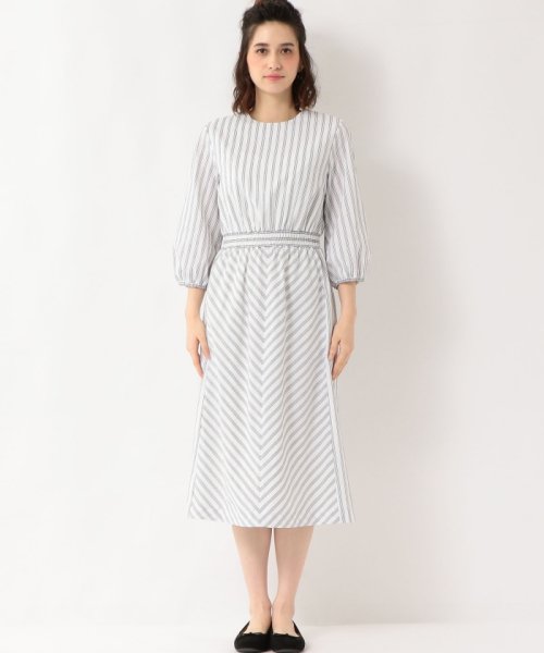 Kfc Tavii ストライプ キリカエ ワンピース グリーンレーベルリラクシング Green Label Relaxing Magaseek