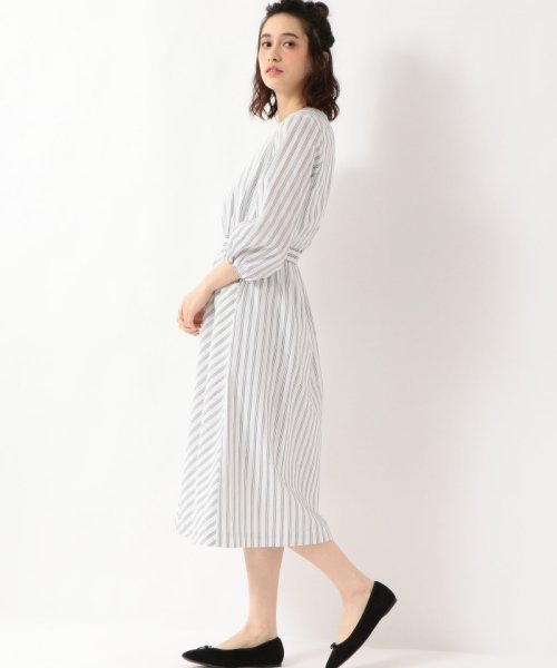 Kfc Tavii ストライプ キリカエ ワンピース グリーンレーベルリラクシング Green Label Relaxing Magaseek