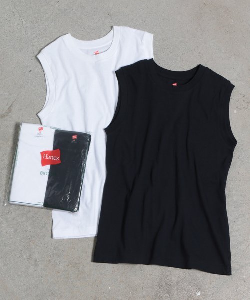 ADAM ET ROPE'(アダム　エ　ロペ)/【Hanes FOR BIOTOP】Sleeveless T－Shirts 2color/img13