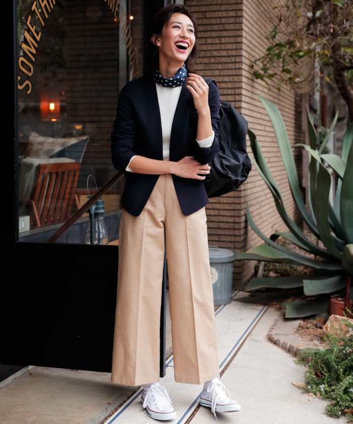 [手洗い可能/パウダリー]◆D セットアップ ノーラペル ジャケット