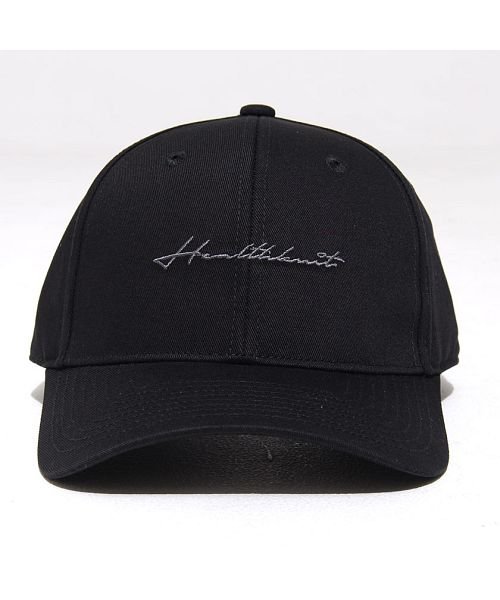healthknit(ヘルスニット)/Healthknit ツイル刺繍キャップ メンズ 帽子 CAP ベースボールキャップ ロゴ 刺繍 ワンポイント ユニセックス ブランド ホワイト ブラック タイ/img05