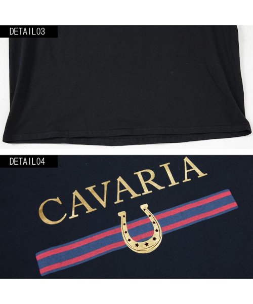 CavariA(キャバリア)/CavariA【キャバリア】ロゴ箔プリントクルーネック半袖Tシャツ/img08