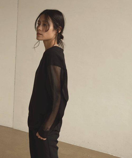 marjour(マージュール)/SEE　THROUGH　SLEEVE　BLOUSE/img18