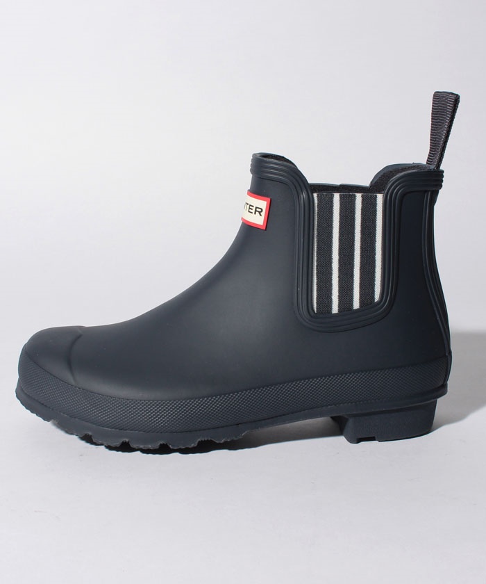 hunter garden stripe chelsea boots