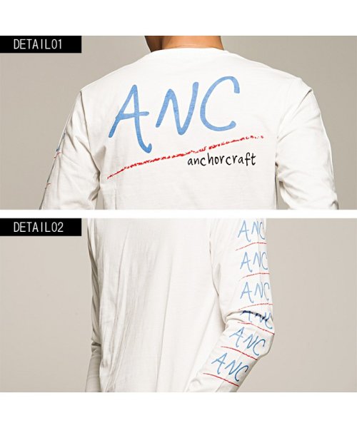 anchor craft(アンカークラフト)/anchorcraft【アンカークラフト】バックプリントクルーネック長袖Tシャツ/img07